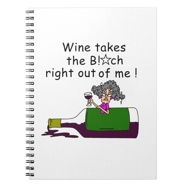 Carnet Le Vin M'A Mélangé (Devant)