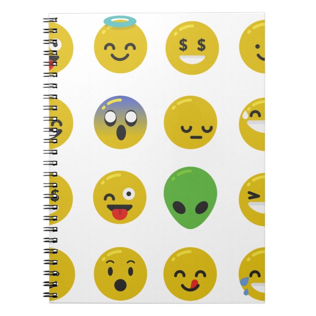 Carnet Le visage heureux d'Emoji (Devant)