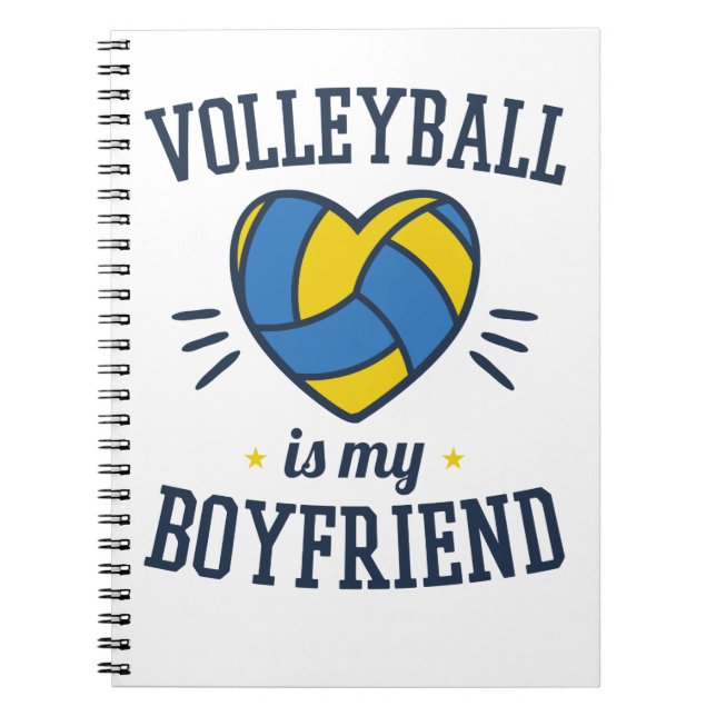 Carnet Le volley-ball est mon petit ami (Devant)