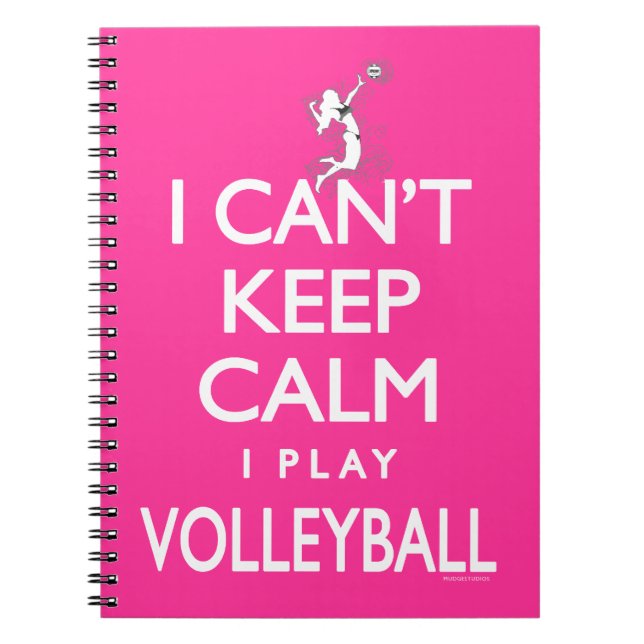 Carnet Le volley-ball ne peut pas rester calme (Devant)