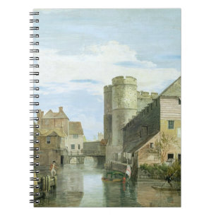 Carnet Le Westgate, Cantorbéry (bodycolour sur le papier