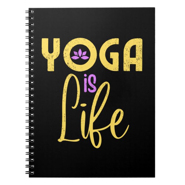 Carnet Le yoga est la vie Le yoga Méditerranée (Devant)