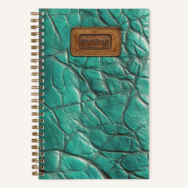 Carnet Leather-look Notebook - Caribbean Turquoise(light) (Recto)