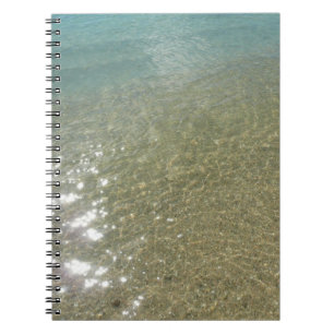 Carnet L'eau sur la plage I Photographie Abstraite de la 