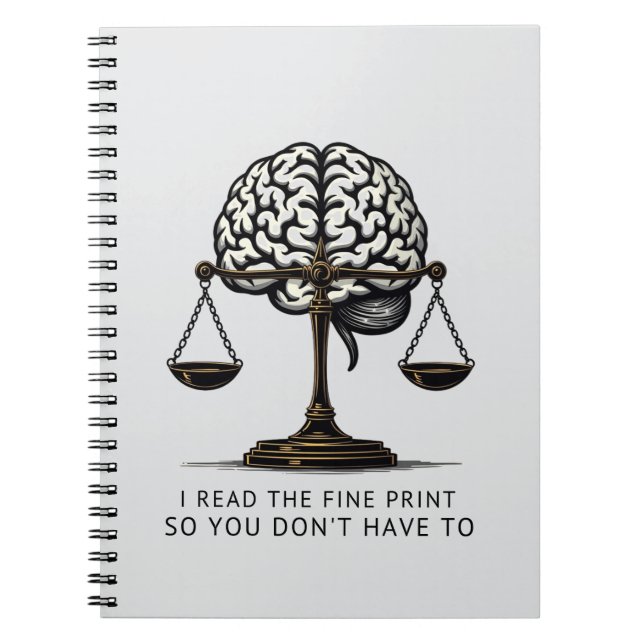 Carnet Lecteur d'impression fine - Brain & Justice Editio (Devant)