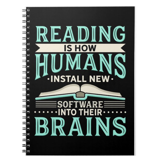 Carnet Lecteur Lecture Cadeau Nouveau Cerveau (Devant)