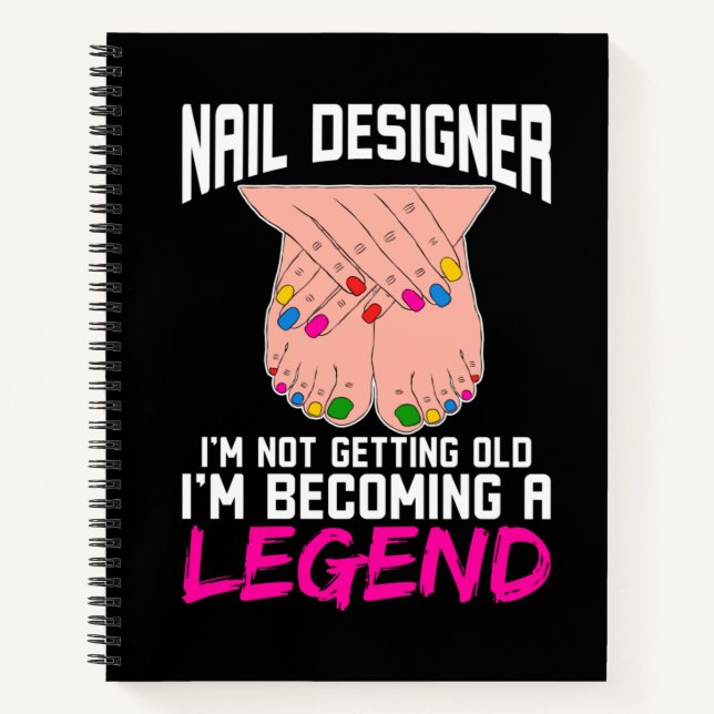 Carnet Légende du concepteur de ongles (Devant)