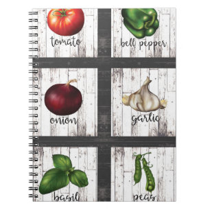 Carnet Légumes et herbes Rustique Moderne Cuisine