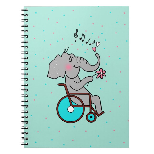 Carnet L'Éléphant amoureux (Devant)