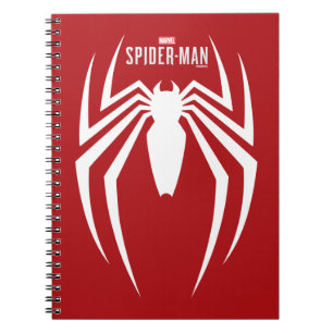 Carnet L'emblème de la araignée blanche de Spider-Man de 