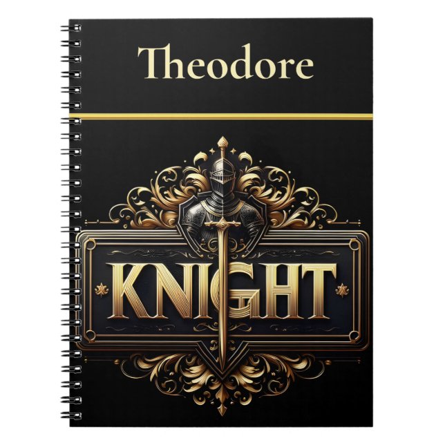 Carnet L'emblème du chevalier noble (Devant)