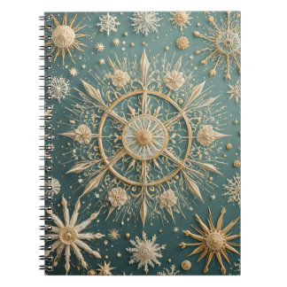 Carnet L'Embrace d'or d'hiver : une Serenade de flocon de