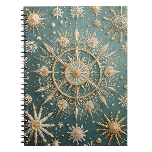 Carnet L'Embrace d'or d'hiver : une Serenade de flocon de (Devant)