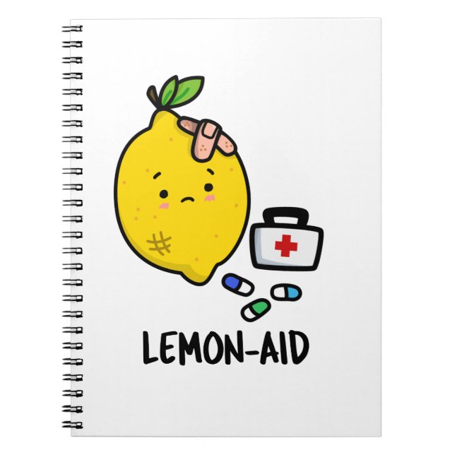 Carnet Lemon-aid Drôle de premiers soins Jeu de mots sur  (Devant)
