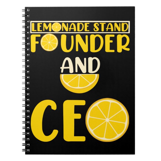 Carnet Lemonade Stand Boys Girl Funny CEO (Devant)