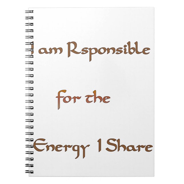 Carnet L'énergie à l'intérieur : l'énergie compte (Devant)