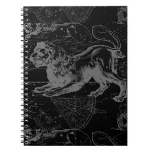 Carnet Leo Constellation Hevelius 1690 Décor