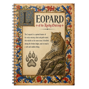 Carnet Léopard, Art du Bestiaire Médiéval