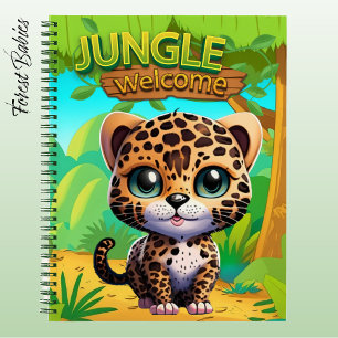 Carnet Leopard Cub Safari Animal Kitten 🐆 Feline tacheté