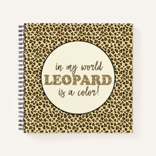 Carnet Leopard est une citation de mode Empreinte de léo