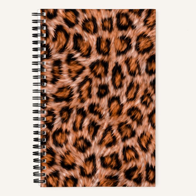 Carnet Leopard Jaguar Chat fourrure Brown Motif-24609 (Recto)