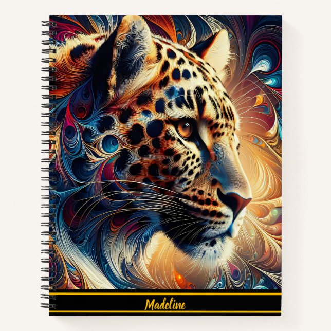 Carnet Leopard Joy : Swirling Jungle Majesty (Devant)