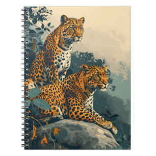 Carnet Leopard Jungle : Carte postale Vintage