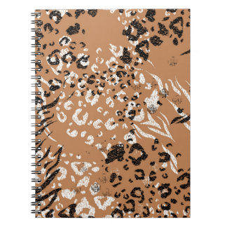 Carnet Léopard moderne. Motif. Arrière-plan. La nature sa