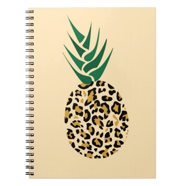 Carnet Leopard ou ananas ? Illusion amusante (Devant)