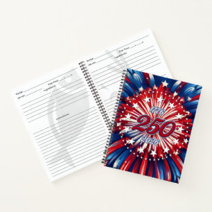 Carnet Les 250 ans d'Amérique 1776-2026 Feux d'artifice R