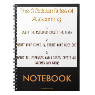 Carnet "Les 3 règles de la comptabilité d'or "