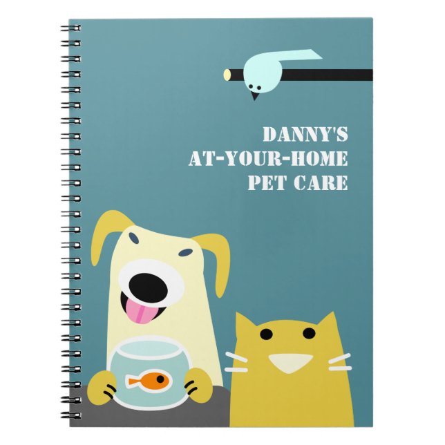 Carnet Les affaires de la garde d'enfants d'animal (Devant)