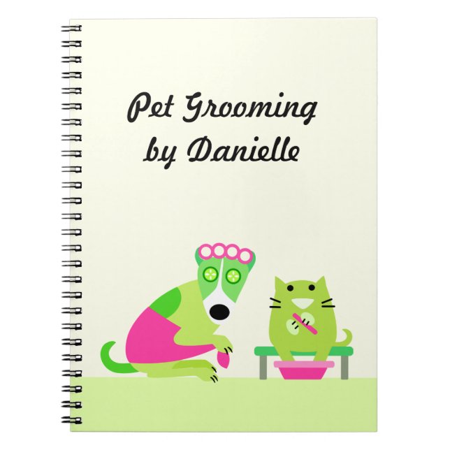 Carnet Les affaires du Groomer d'animal familier (Devant)