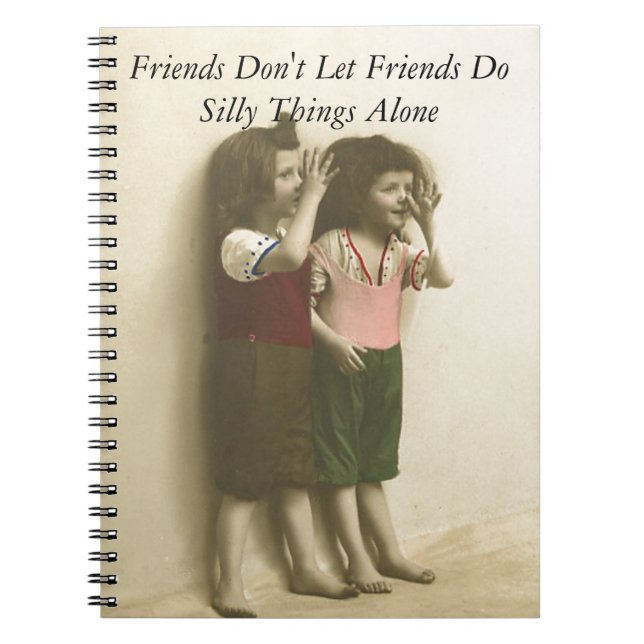 Carnet Les amis ne laissent pas des amis font seules des (Devant)