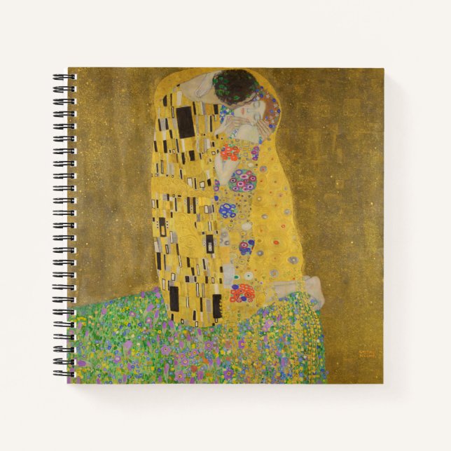 Carnet Les amoureux embrasser Embrace par Gustav Klimt (Devant)