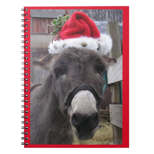 Carnet "Les ânes font de superbes Santas" (Devant)