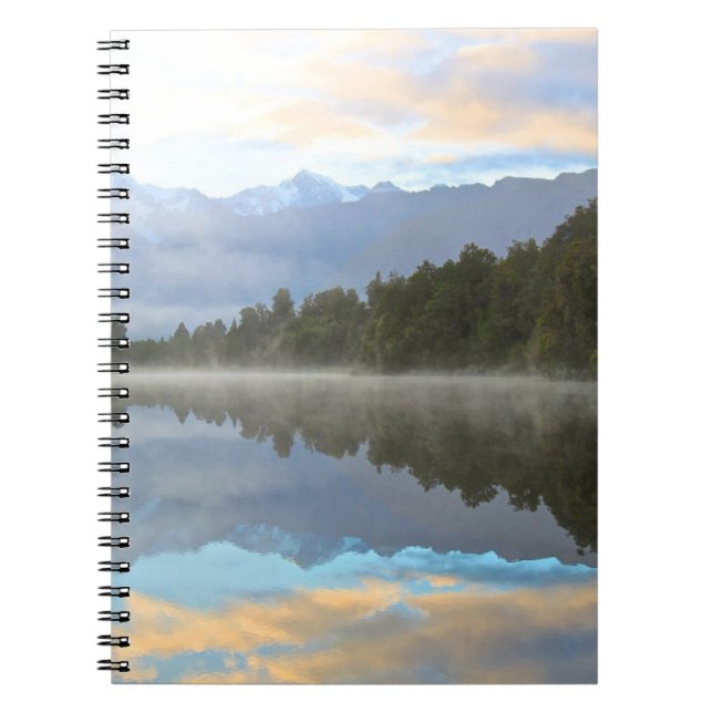 Carnet Les arbres du lac Misty Réflexion Nature paisible  (Devant)
