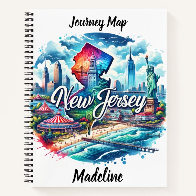 Carnet Les attractions animées du New Jersey le long de l (Devant)