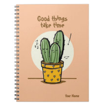Les Bonnes Choses Prennent Du Temps Cactus Citatio