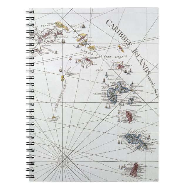 CARNET LES CARAÏBE : CARTE, 1775 (Devant)