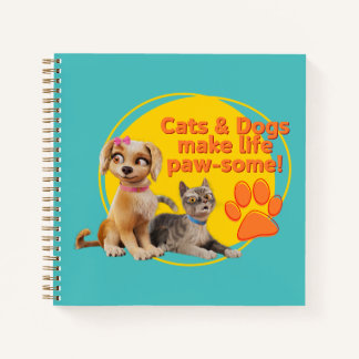 Carnet Les chats et les chiens rendent la vie géniale !
