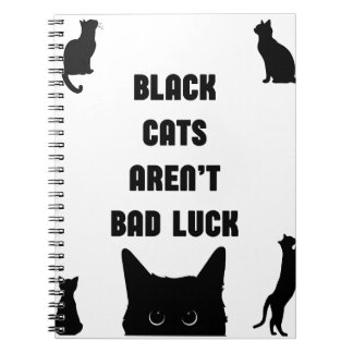 Carnet Les chats noirs n'ont pas mauvaise chance