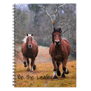 Carnet Les Chevaux De Course Être Le Leader