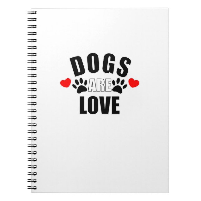Carnet Les chiens sont amoureux (Devant)