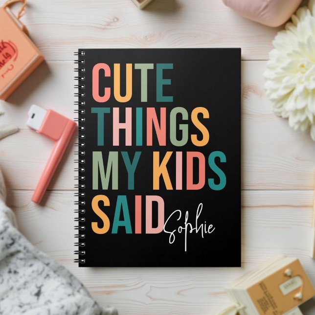 Carnet Les choses mignonnes que mes enfants ont dites - C (Créateur téléchargé)