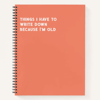 Carnet Les choses que je dois écrire parce que je suis vi