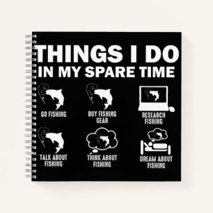 Carnet Les Choses Que Je Fais Dans Mon Temps Libre Pêche