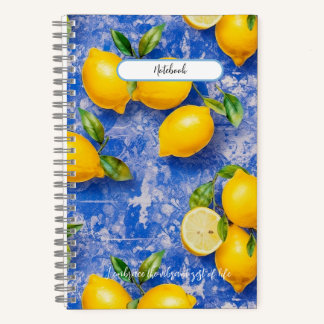 Carnet Les citrons dansent sur les carreaux d'antiquités