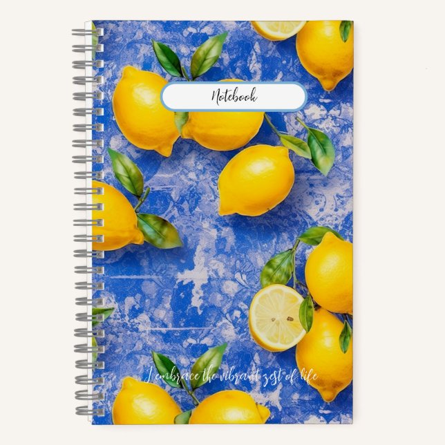 Carnet Les citrons dansent sur les carreaux d'antiquités  (Recto)