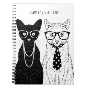 Carnet Les couples   de chat ajoutent votre nom